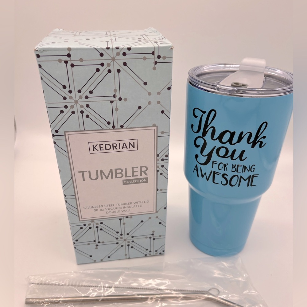 KEDRIAN Thank You For Being Awesome Tumbler 30oz, Thank You Gifts